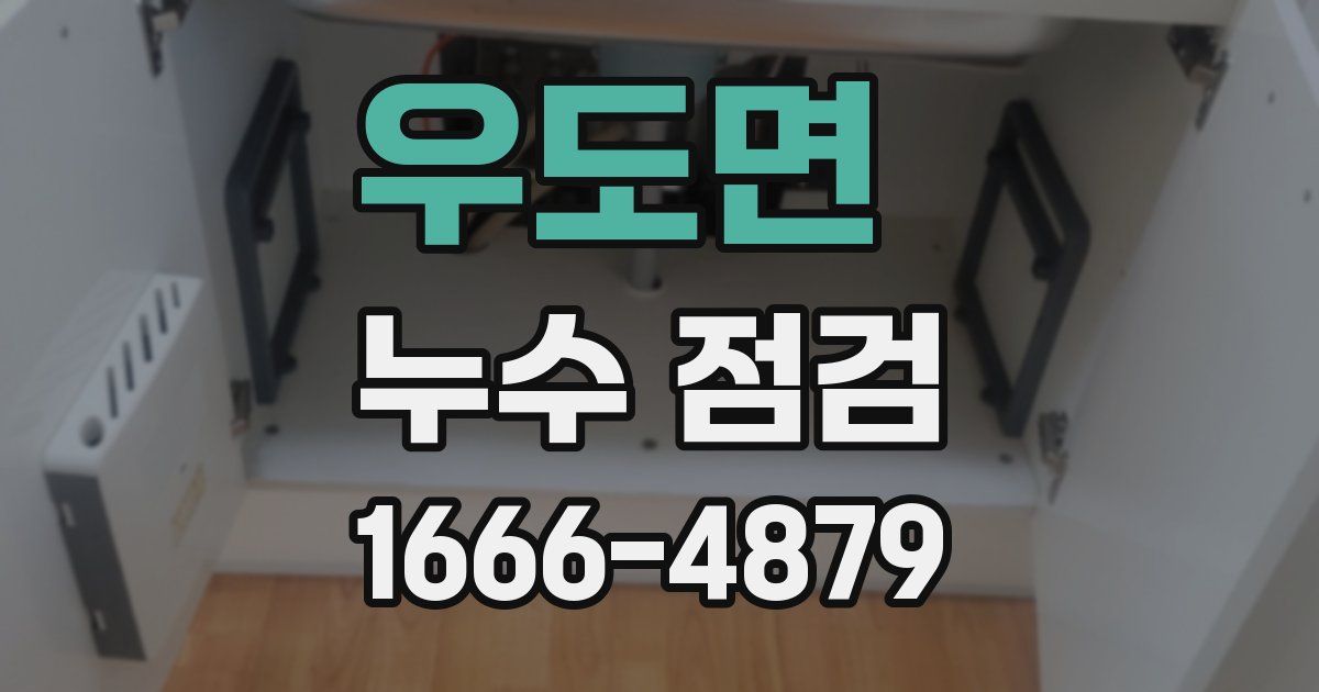 우도면 누수 점검