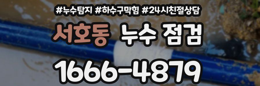 서호동 누수 점검