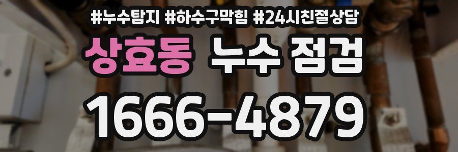 상효동 누수 점검