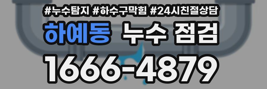 하예동 누수 점검