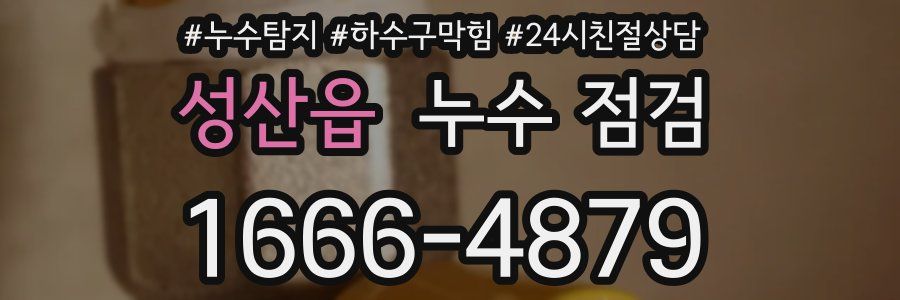 성산읍 누수 점검