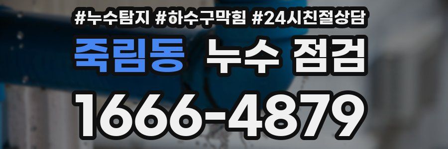 죽림동 누수 점검