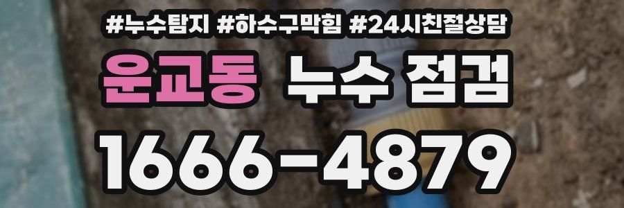 운교동 누수 점검