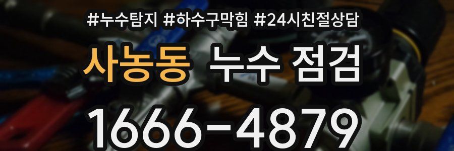 사농동 누수 점검