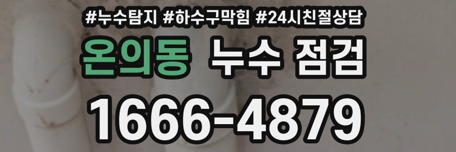 온의동 누수 점검