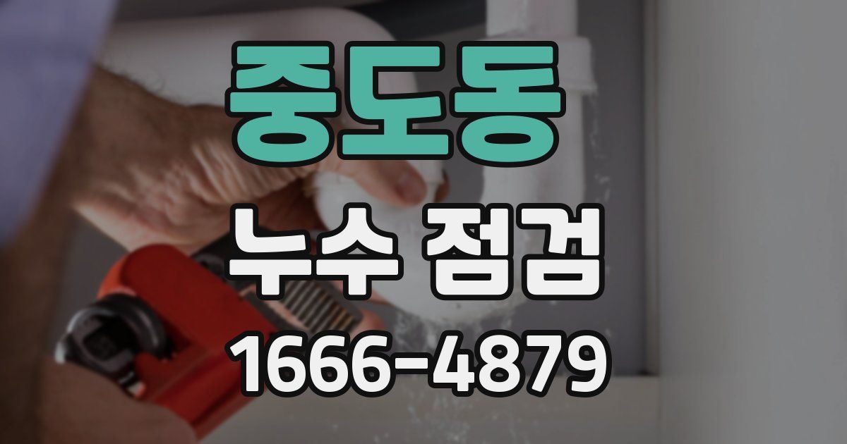 중도동 누수 점검