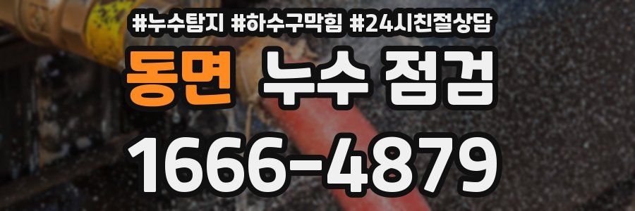 동면 누수 점검