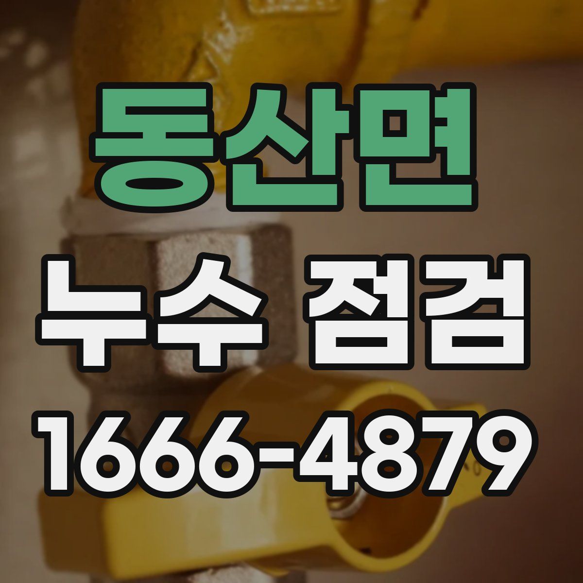 동산면 누수 점검