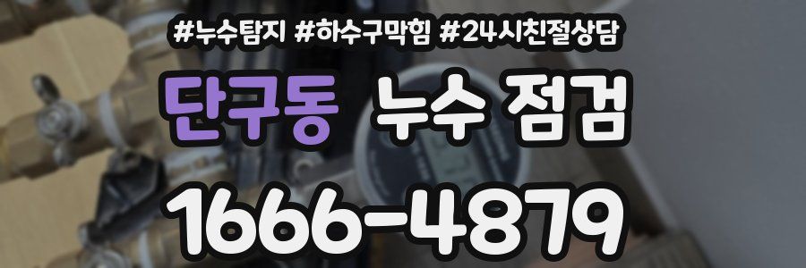 단구동 누수 점검