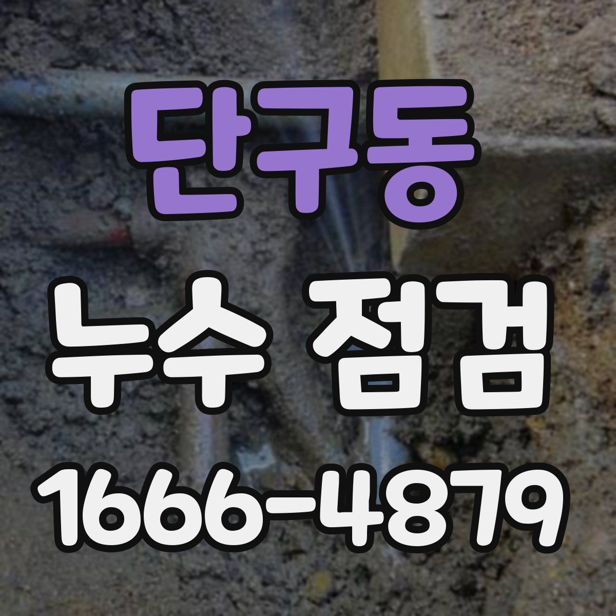 단구동 누수 점검