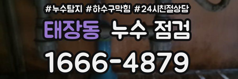 태장동 누수 점검