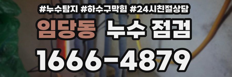 임당동 누수 점검