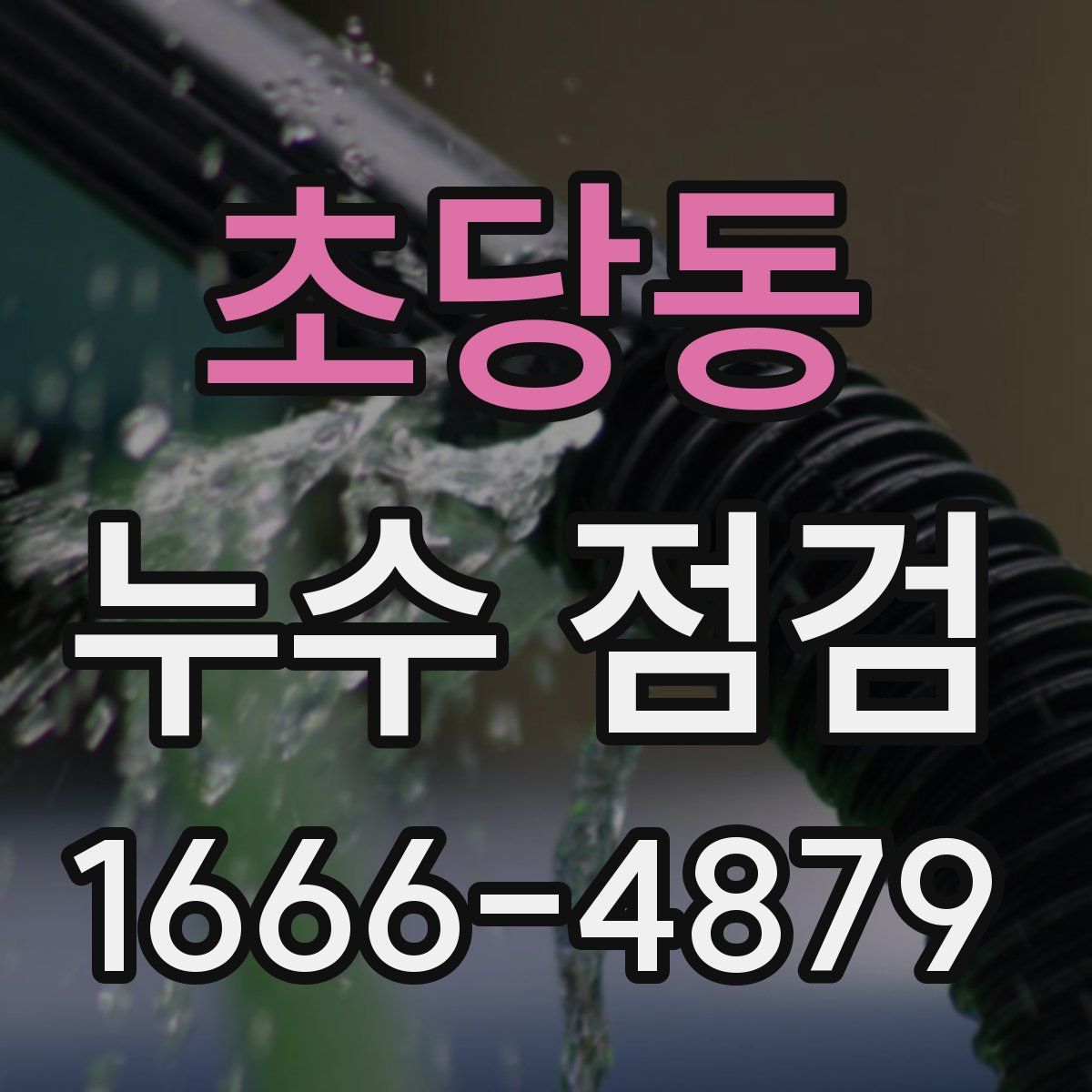 초당동 누수 점검
