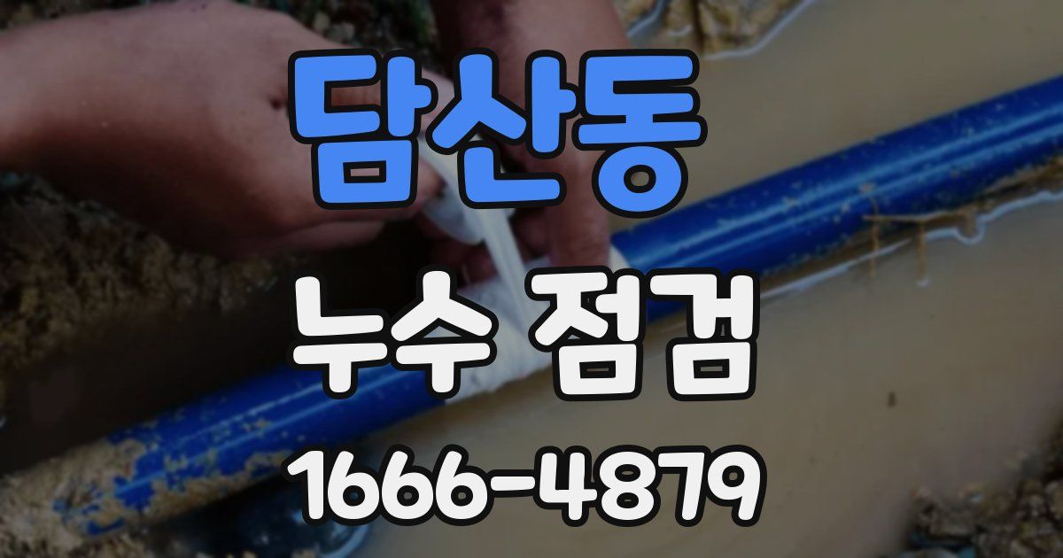 담산동 누수 점검
