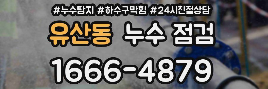 유산동 누수 점검