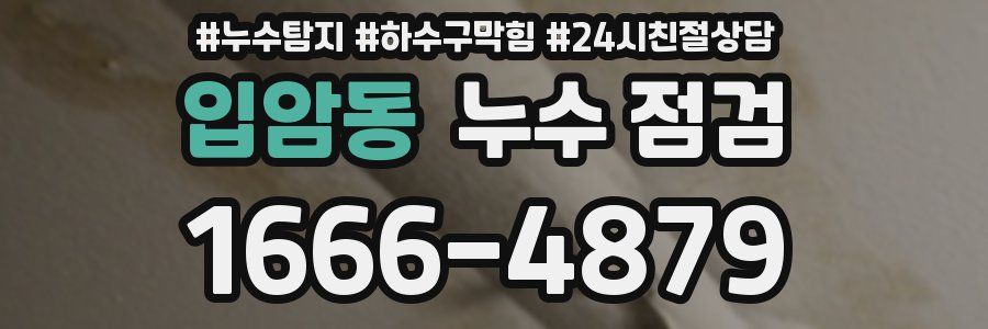 입암동 누수 점검