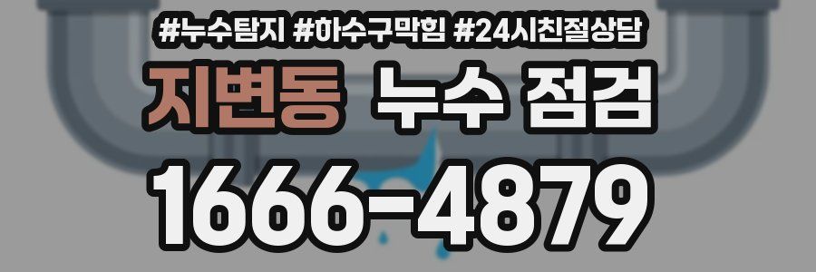 지변동 누수 점검