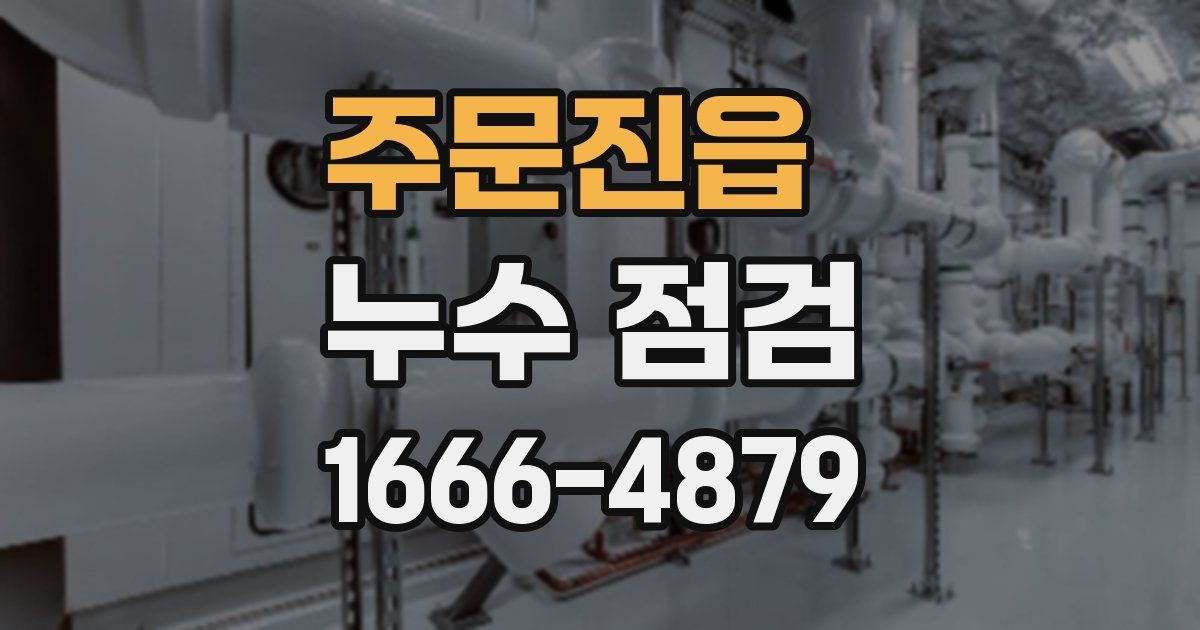 주문진읍 누수 점검