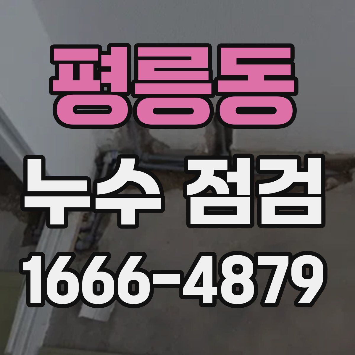 평릉동 누수 점검