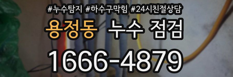 용정동 누수 점검