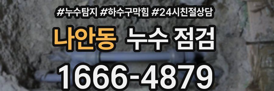 나안동 누수 점검