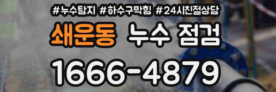 쇄운동 누수 점검