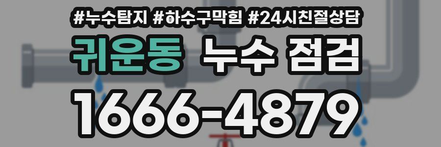 귀운동 누수 점검