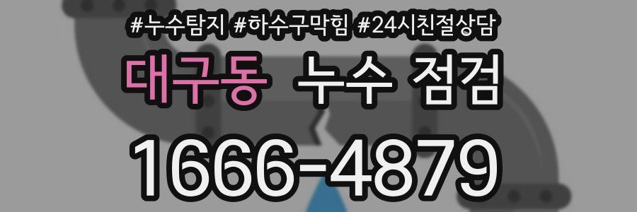 대구동 누수 점검