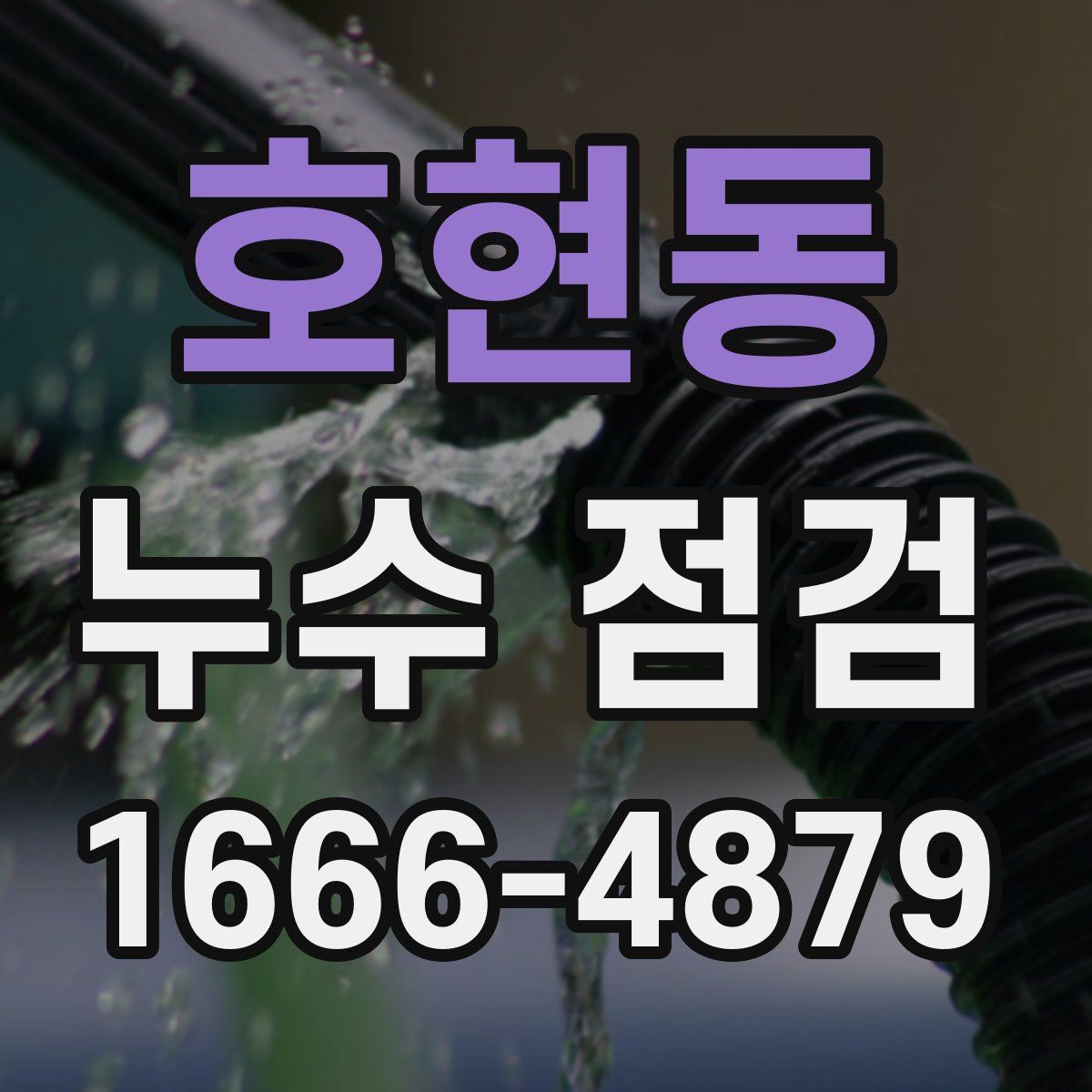 호현동 누수 점검