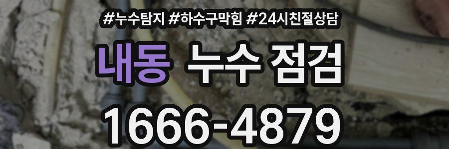 내동 누수 점검