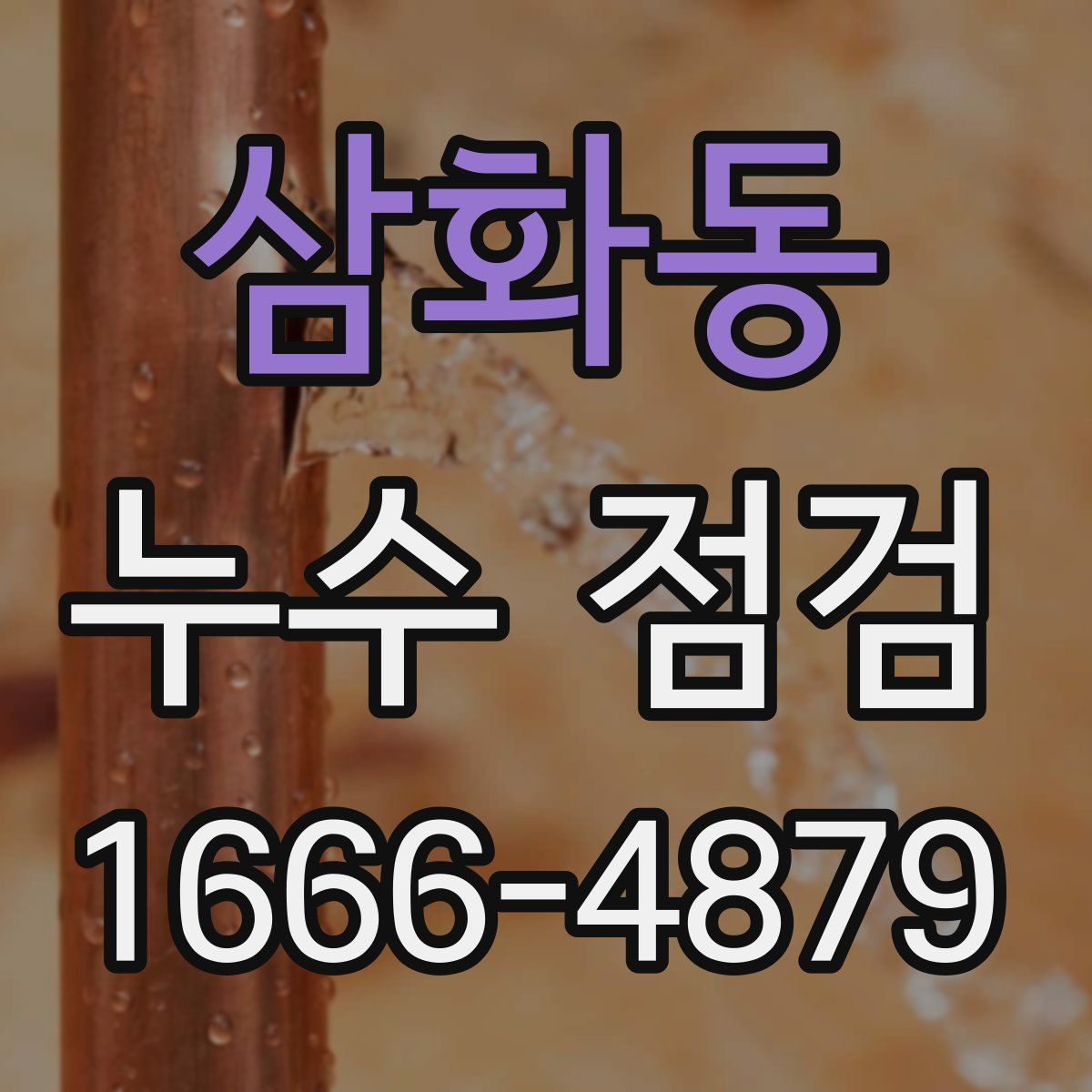 삼화동 누수 점검