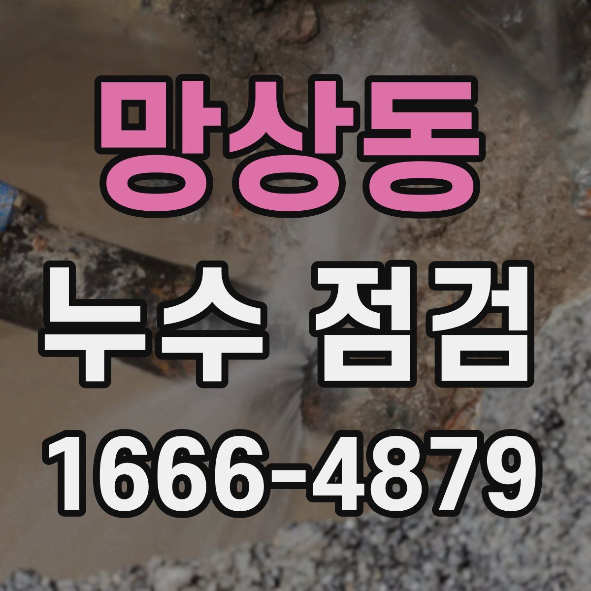 망상동 누수 점검
