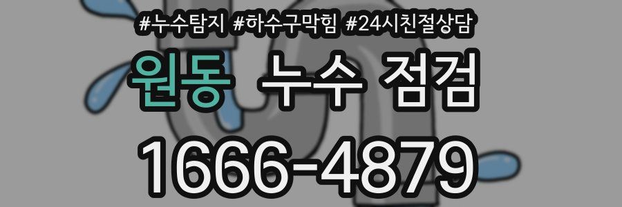 원동 누수 점검