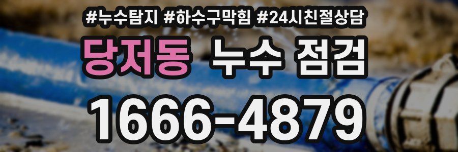 당저동 누수 점검