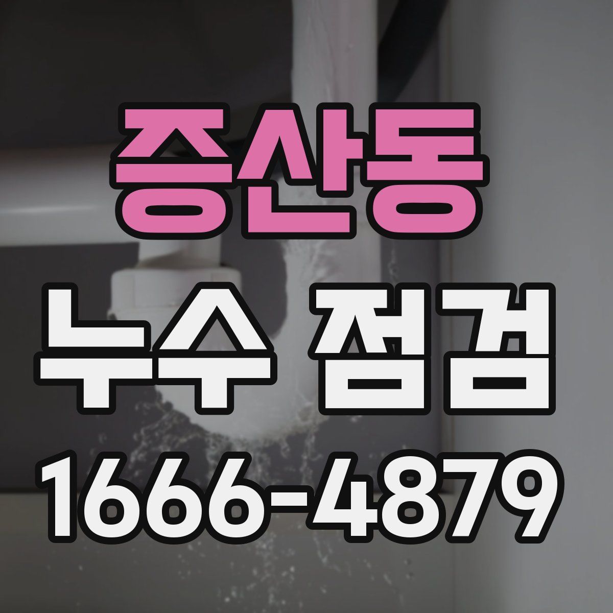 증산동 누수 점검