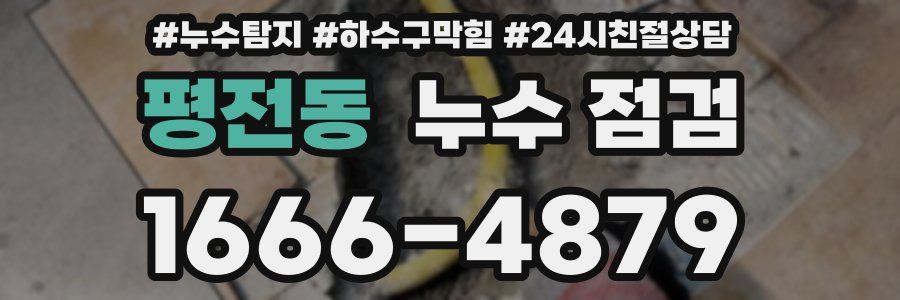 평전동 누수 점검