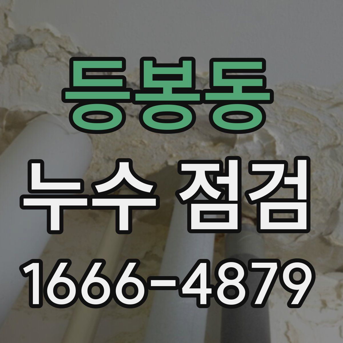 등봉동 누수 점검