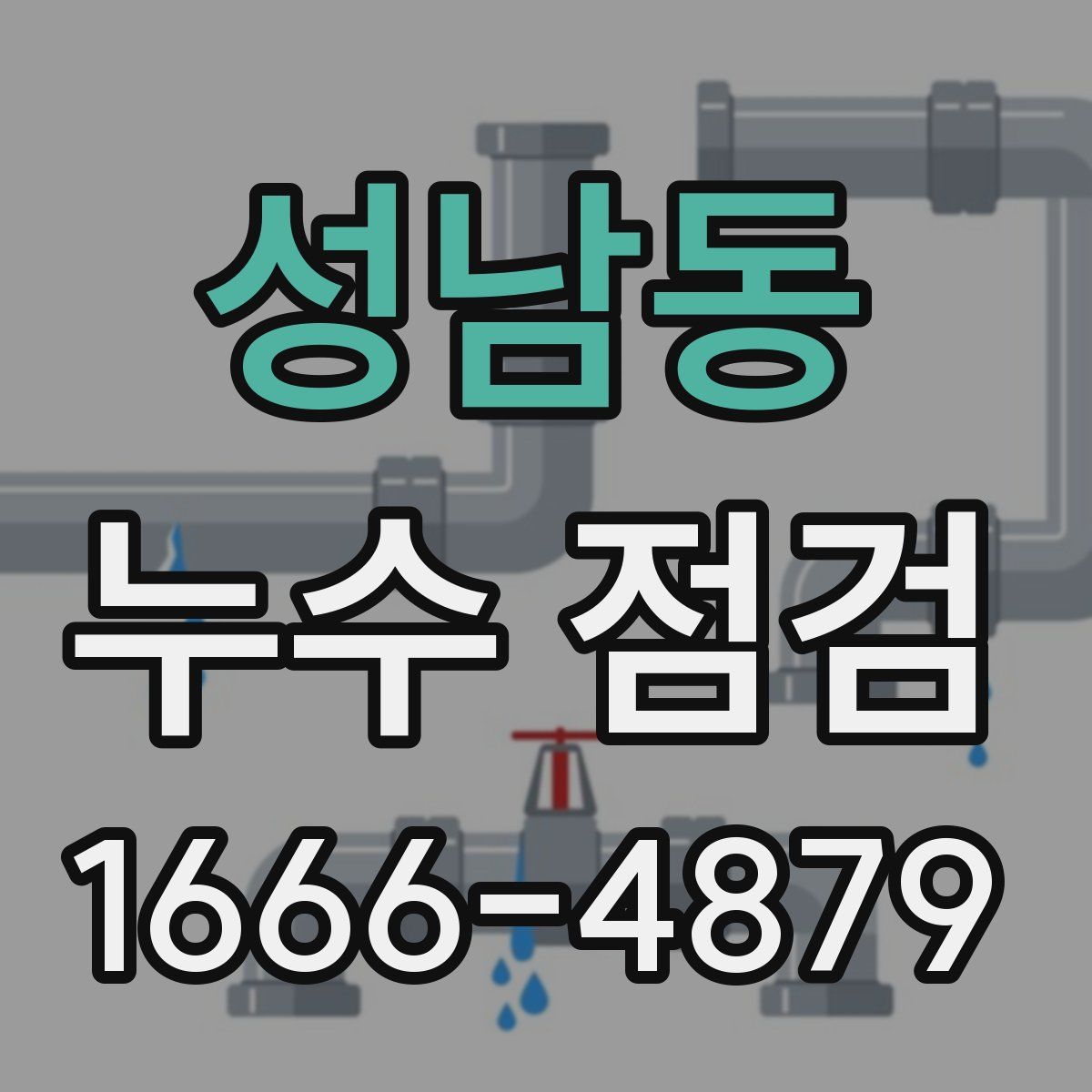 성남동 누수 점검