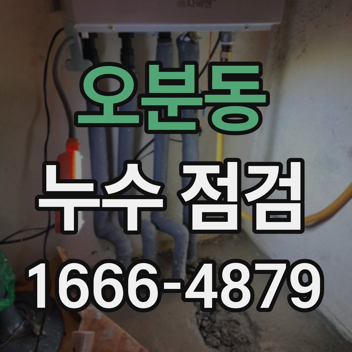 오분동 누수 점검