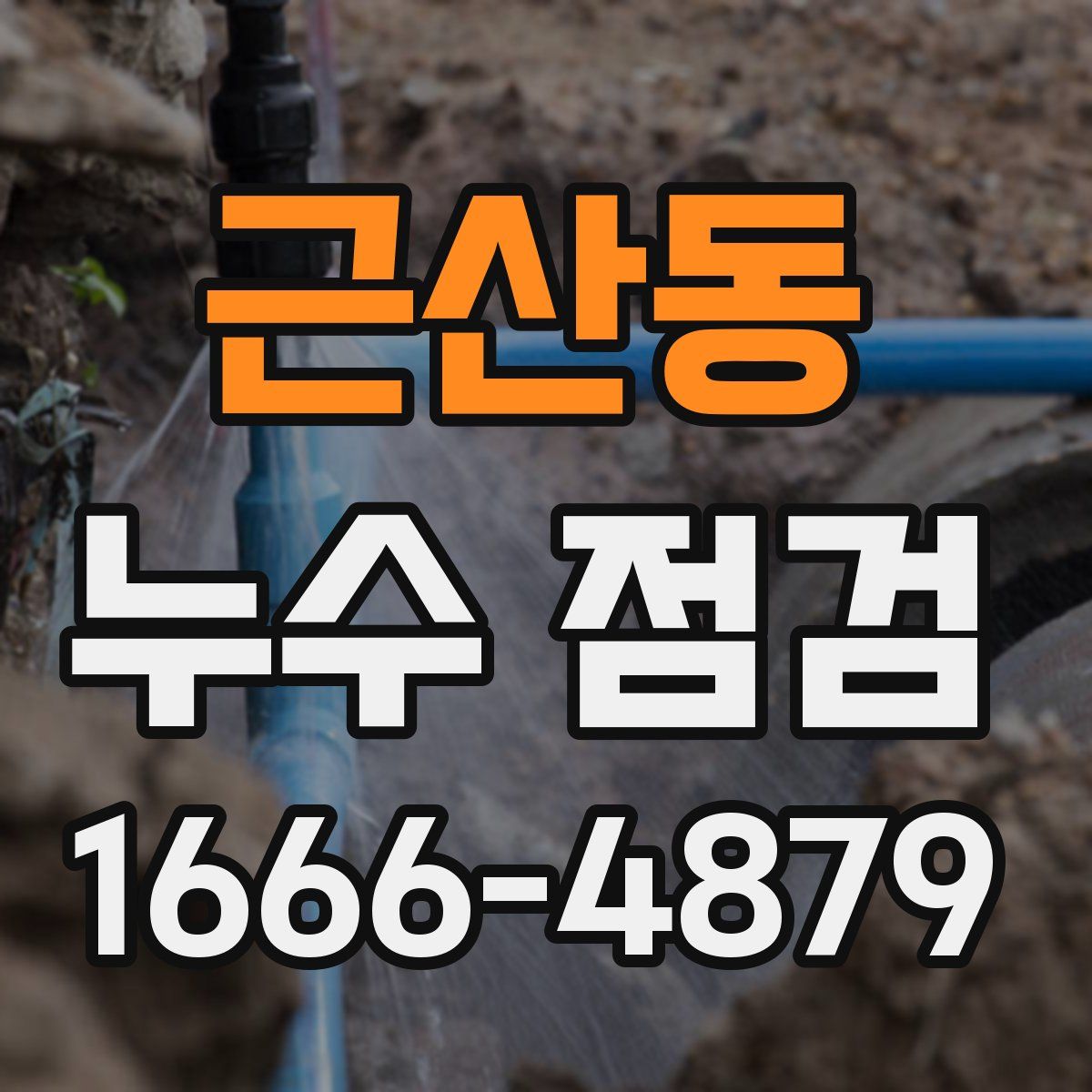 근산동 누수 점검