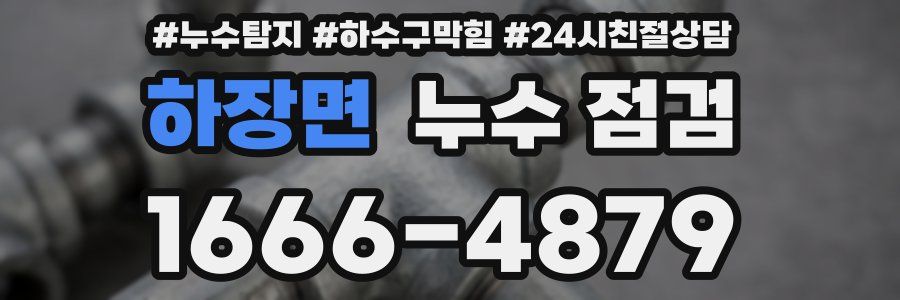 하장면 누수 점검