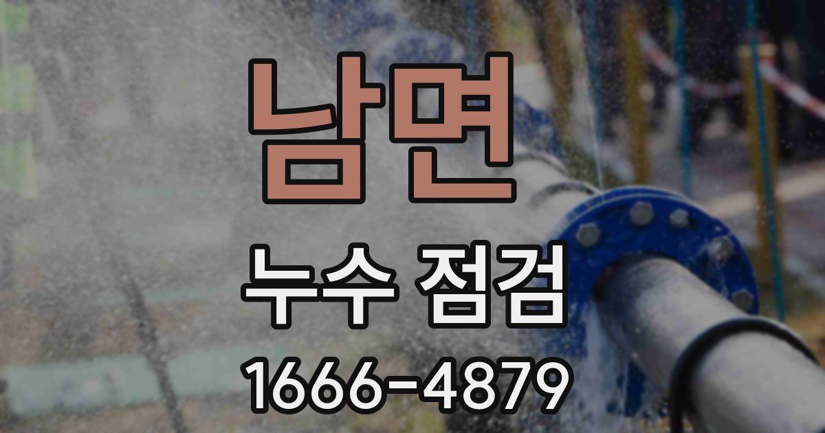 남면 누수 점검