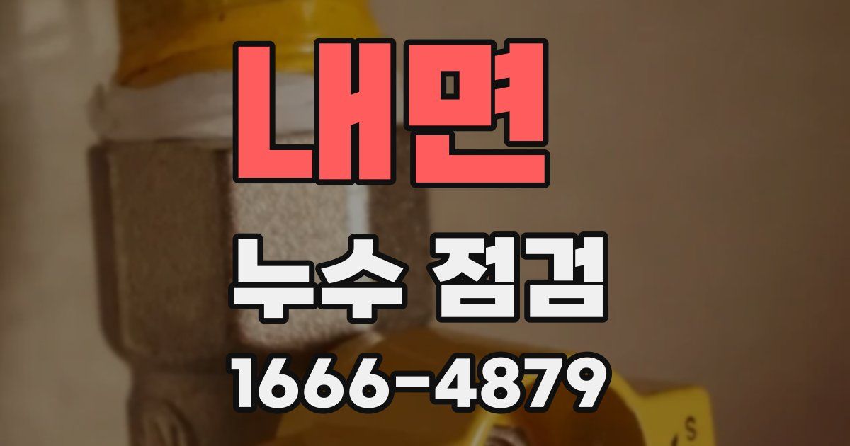내면 누수 점검