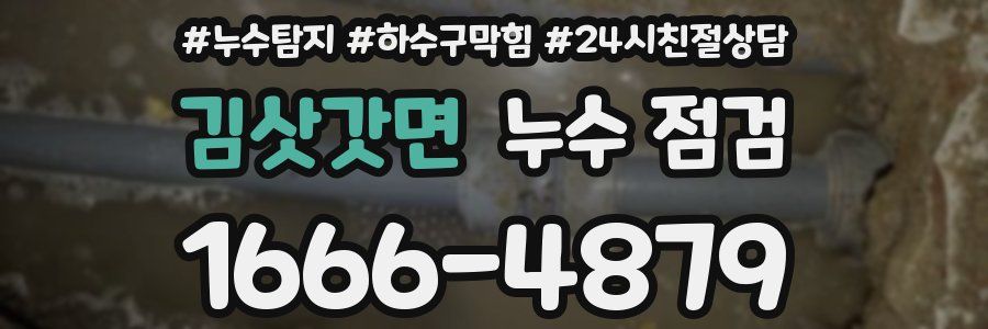 김삿갓면 누수 점검