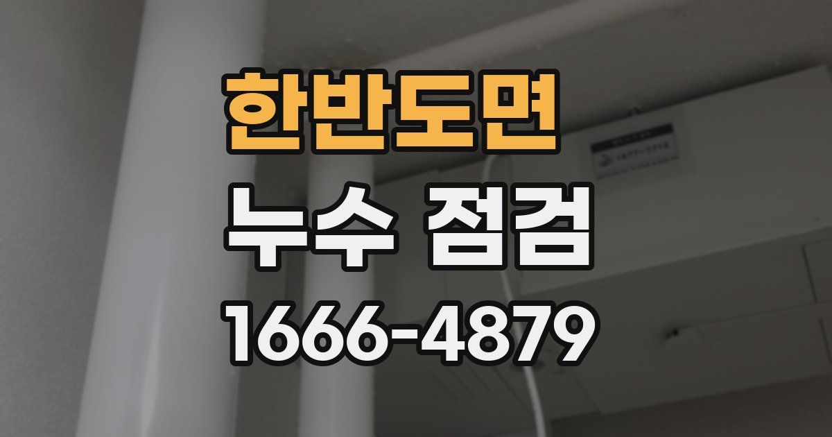 한반도면 누수 점검