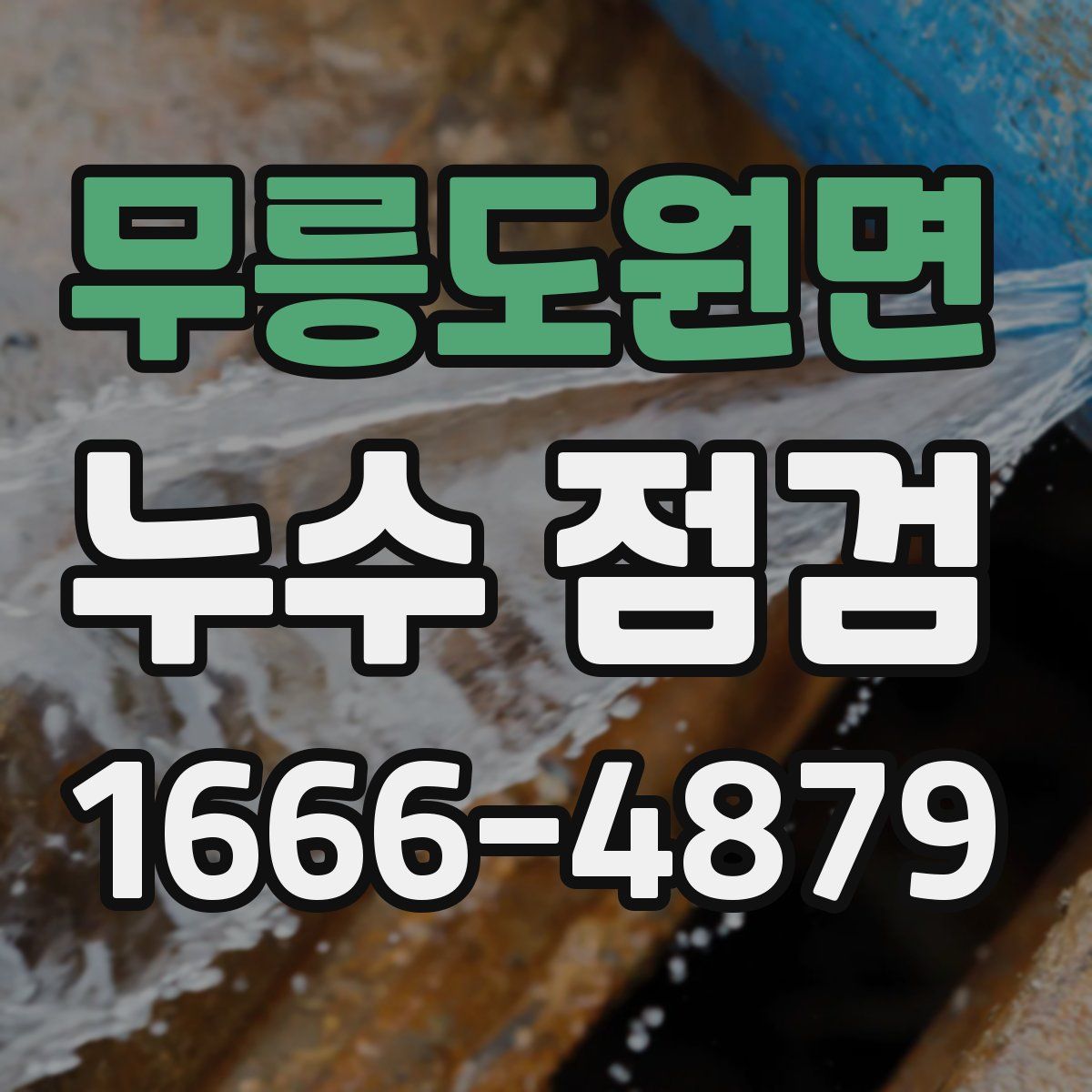 무릉도원면 누수 점검