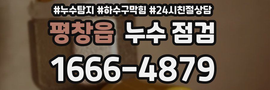 평창읍 누수 점검