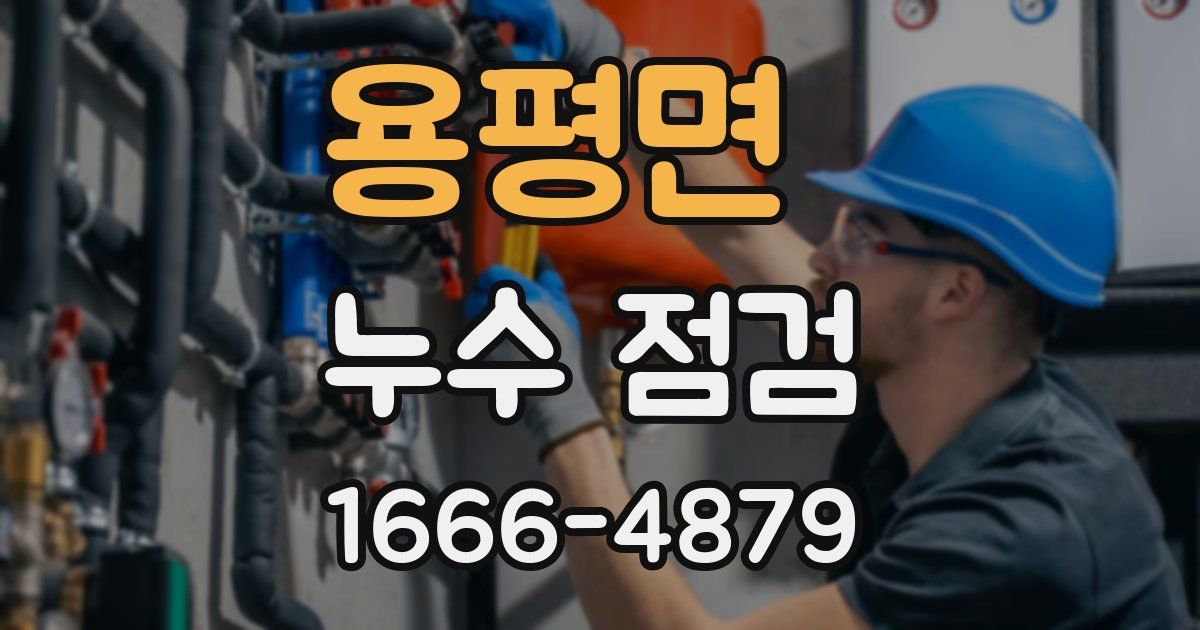 용평면 누수 점검