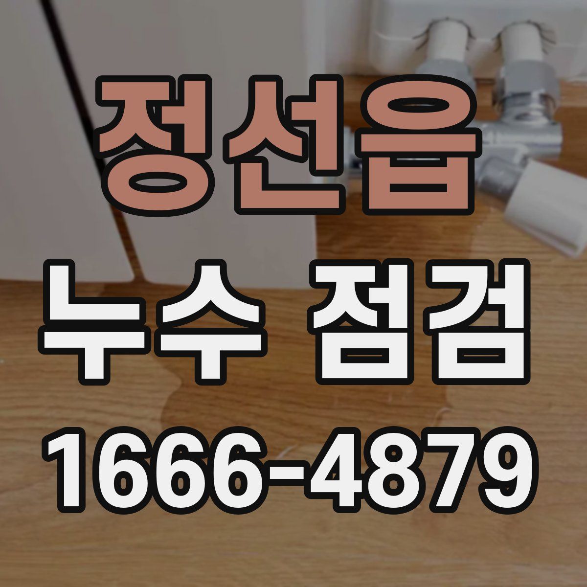 정선읍 누수 점검