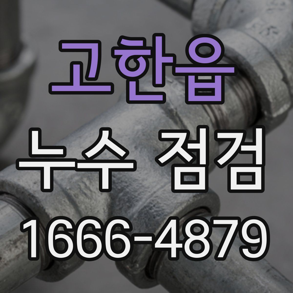 고한읍 누수 점검